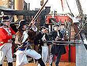 Re-enactment at the Endeavour